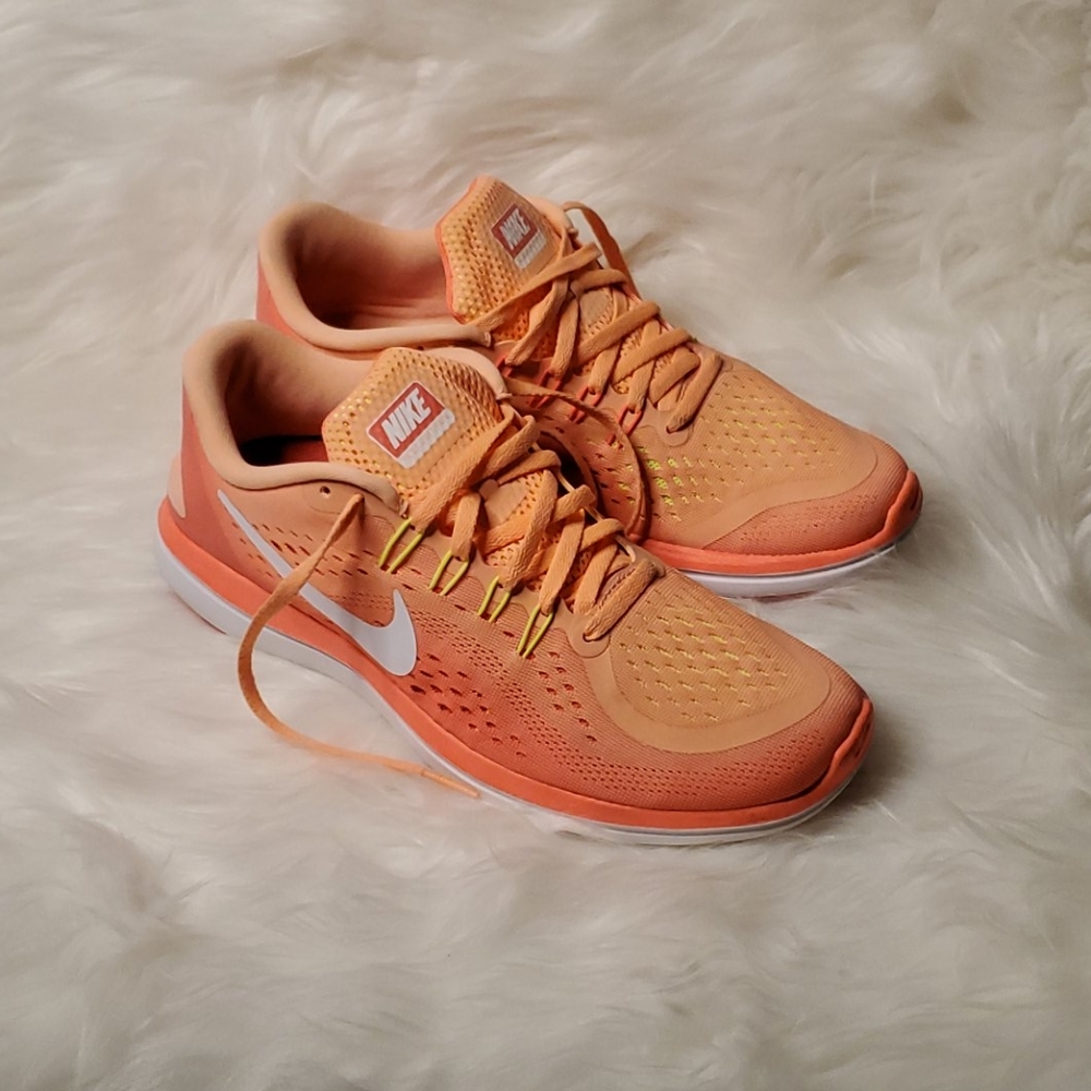 Nike Flex Running - Orange/White size 10